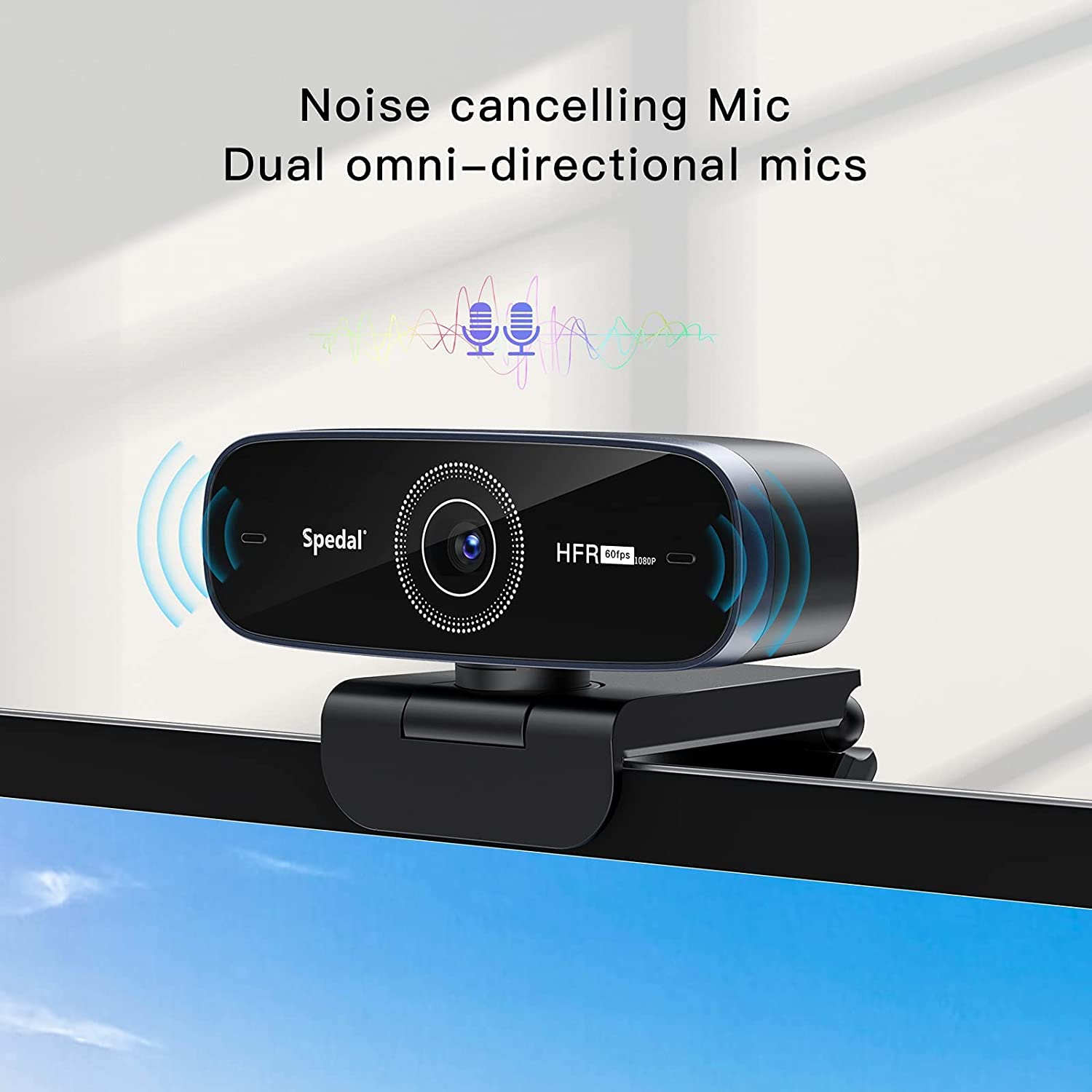 Spedal Webcam 60fps 1080P, Autofocus Computer Camera with Privacy Cover for  OBS Gaming Conferencing, USB Streaming Camera with Dual Microphones for  Video Calling and Recording, Desktop or Laptop price in Saudi Arabia